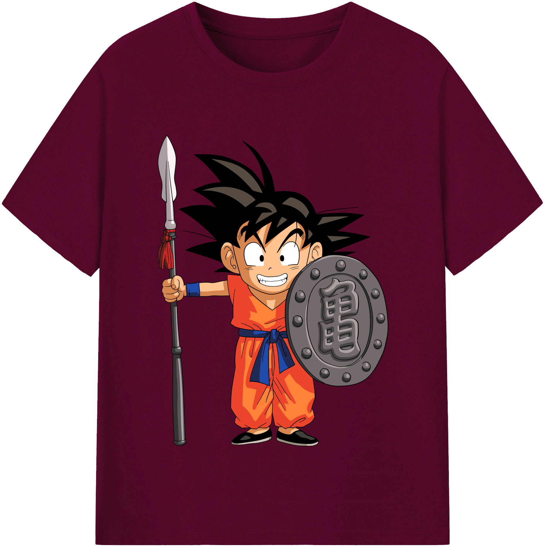 （画像用） ドラゴンボール 孫悟空（そん ごくう）Son Goku カカロット DRAGON BALL Kakarotto レディースカジュアルプリントTシャツ（綿100％）